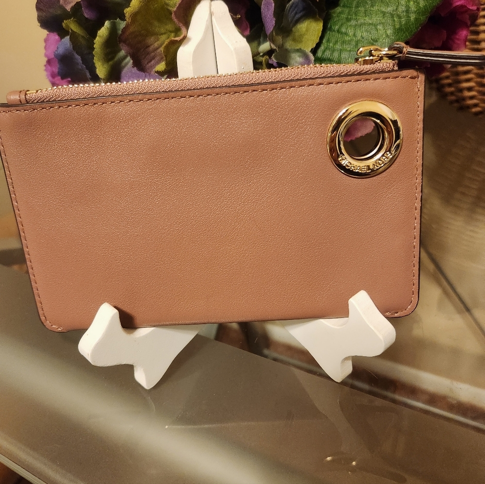 Michael Kors Mauve Pouch with Gold Accent NWOT